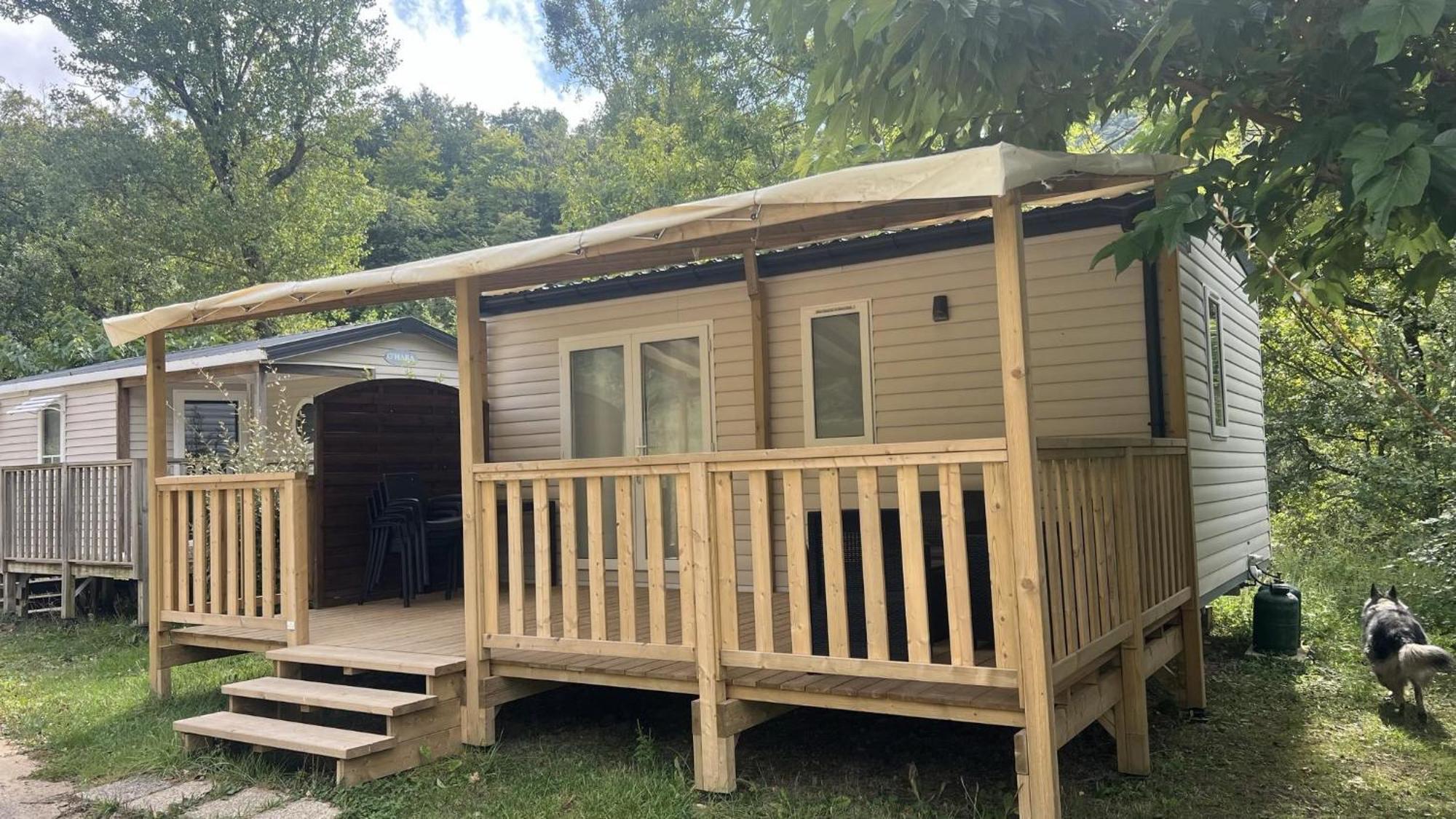 Camping Le Gallo Romain Barbieres Exteriör bild
